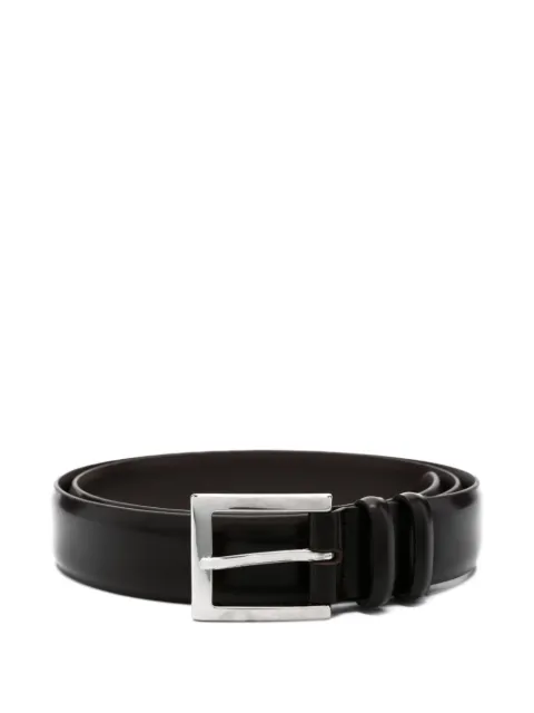 Orciani leather buckle belt Brown U03201