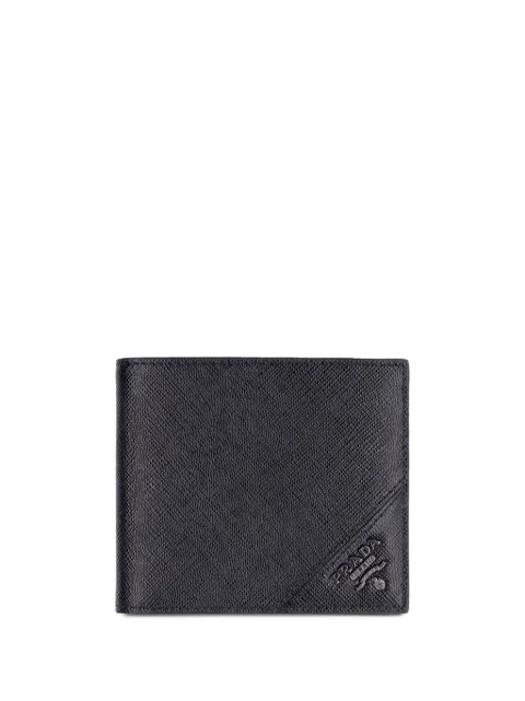 Prada triangle-logo bi-fold wallet Black 2MO513QME