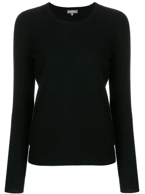 N.Peal cashmere round neck jumper Black NPW000928B