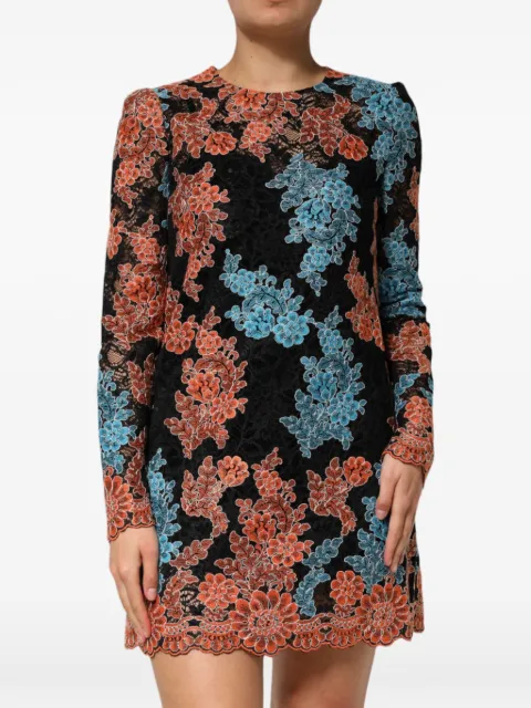 Dolce & Gabbana floral-print mini dress Black F66C1THLMN6