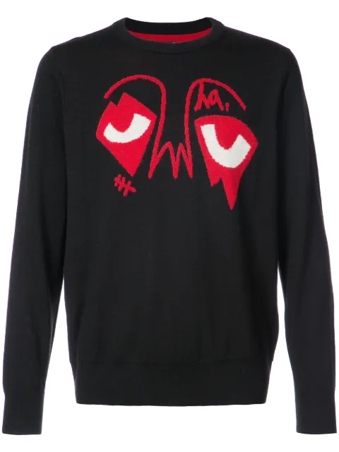 Haculla Eyez on Da World jumper Black HA08AGSK02