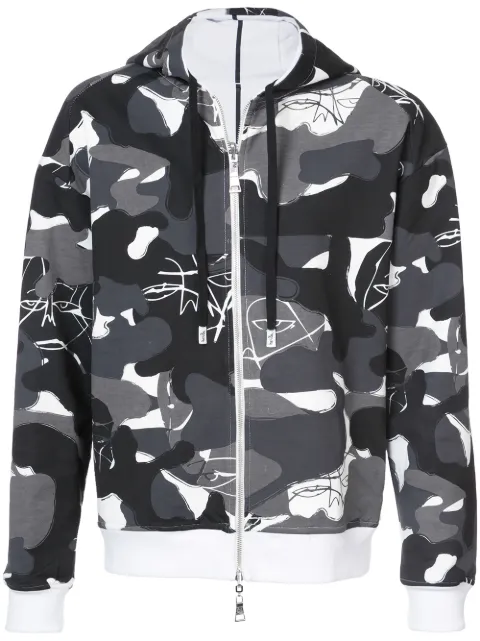 Haculla Witchslap reversible camouflage hoodie Black HA08AGKH04