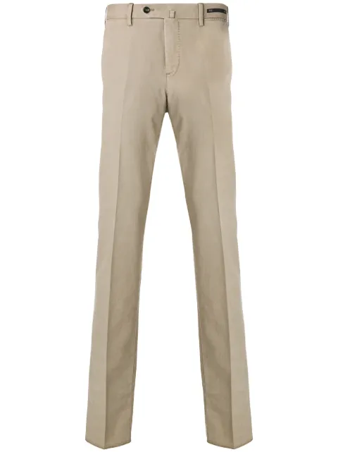 PT Torino slim fit trousers Brown CPVL01Z00WELTU45