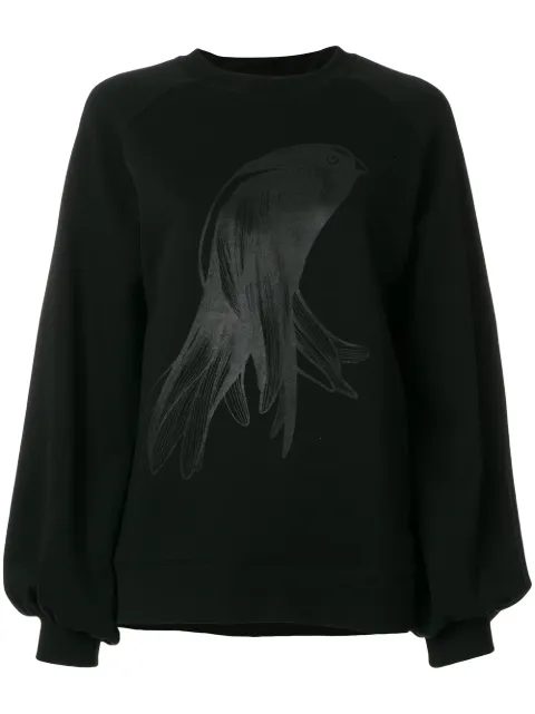 Ioana Ciolacu oversized printed sweatshirt Black IDAW16SW01BLK
