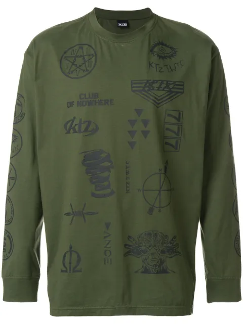 KTZ multi-stamp sweatshirt Green SS18TS13HM