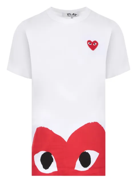 Comme Des Garçons Play logo-print cotton T-shirt White P1T033