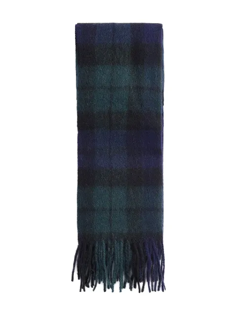 Barbour checked scarf Blue USC0137NY91