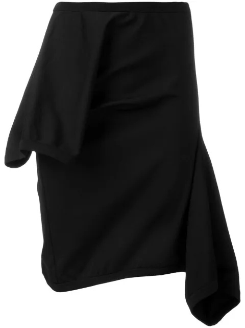 Comme Des Garçons Pre-Owned asymmetric skirt Black CDG807A