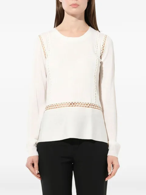 Chloé scalloped-eyelets blouse White 17AMP5817A580