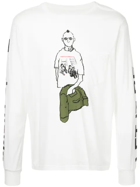 Takahiromiyashita The Soloist printed T-shirt White SC0030