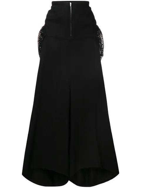 Yohji Yamamoto Pre-Owned tube waisted trousers Black YY223A