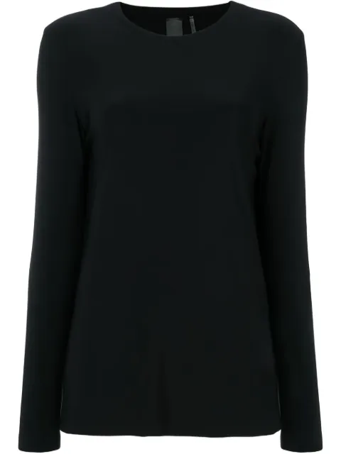 Norma Kamali round neck sweater Black KK4266PL100