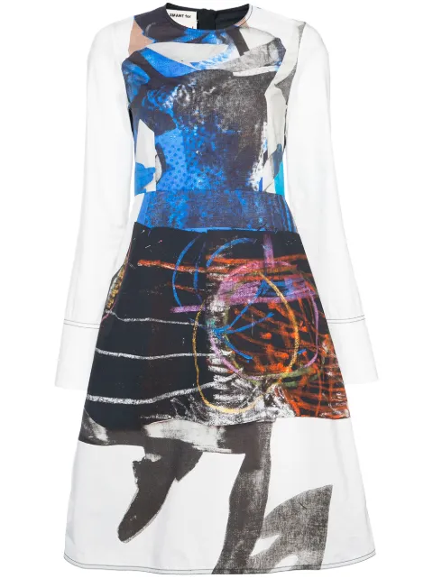 Marni Abstract print skater dress Multicolour ABMAZ84P06TCV44