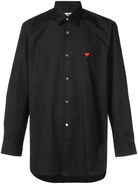 Comme Des Garçons Play heart logo shirt Black P1B012