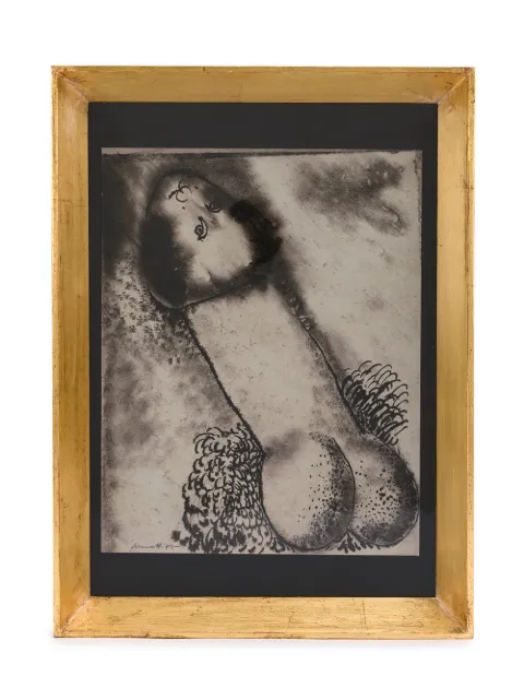 Fornasetti Erotic painting Gold DERO059