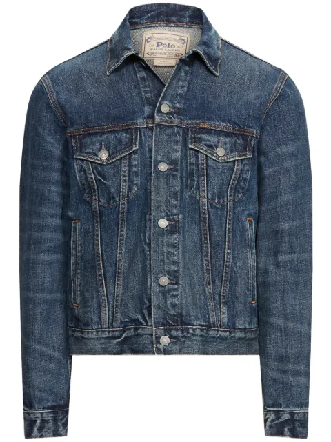 Polo Ralph Lauren classic-collar cotton denim jacket Blue 710673235001