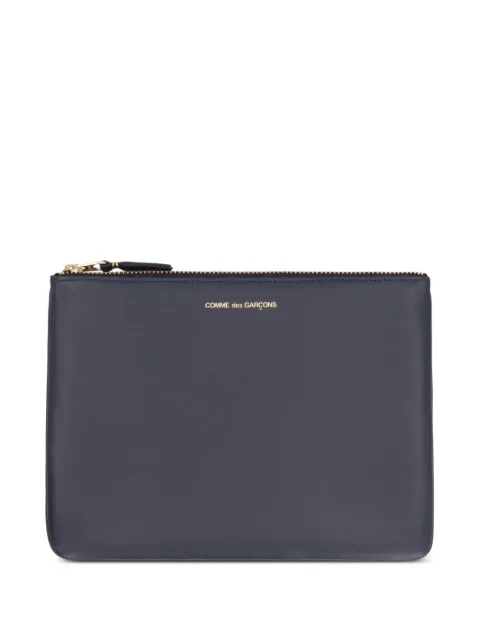 Comme Des Garçons Wallet leather pouch bag Blue SA5100