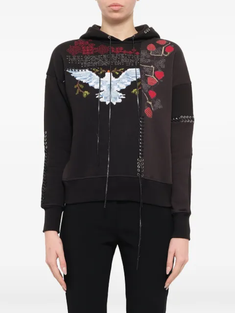 Alexander McQueen embroidered hoodie Black 491024QJZ44