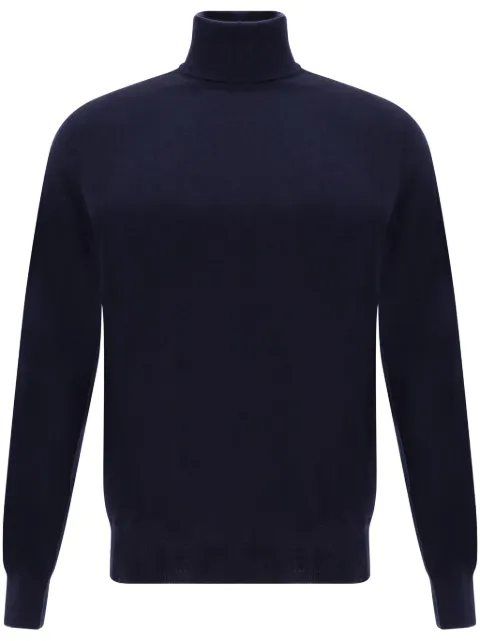 Brunello Cucinelli turtleneck cashmere jumper Blue M2300103CW425