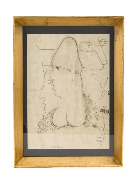 Fornasetti Erotic painting Black DERO047