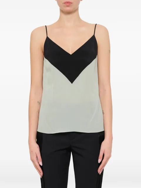 Lanvin spaghetti-strap top Green RWTO608B3513A17