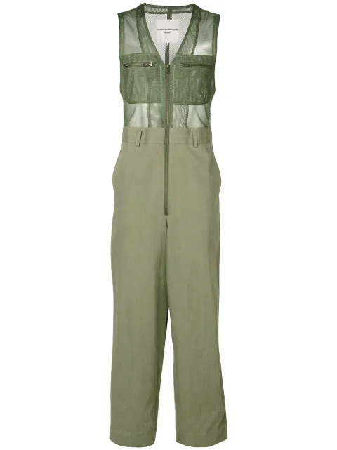 Comme Des Garçons Pre-Owned zipped jumpsuit Green CDG790