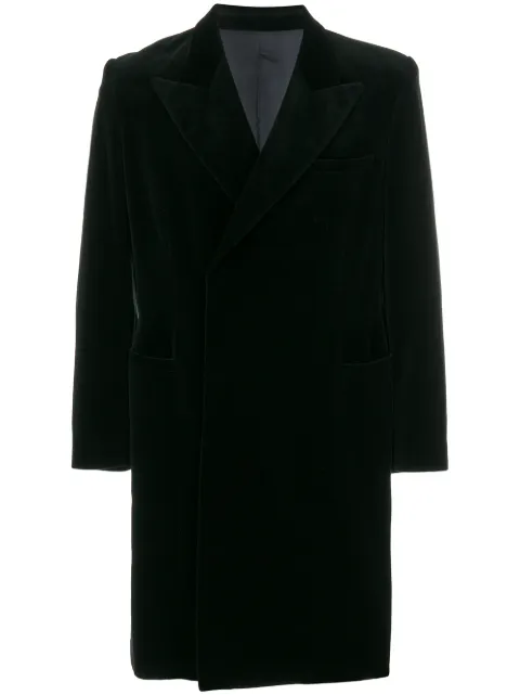 Jean Paul Gaultier Pre-Owned velvet midi coat JPG1757