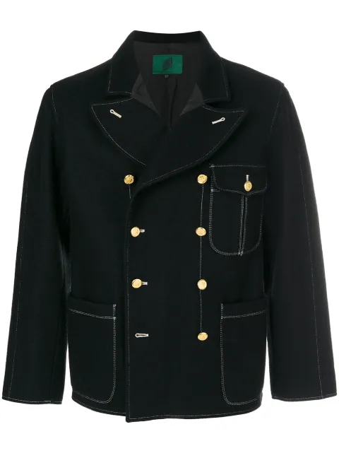 Jean Paul Gaultier Pre-Owned pointed lapels double-breasted jacket Black JPG1669