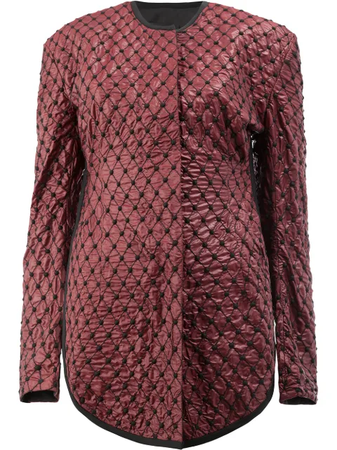 LITKOVSKA quilted fitted jacket Red J01F18