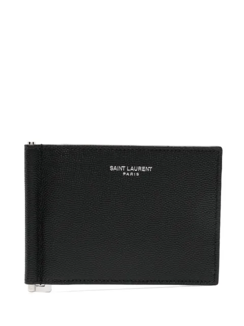 Saint Laurent bill-clip wallet Black 378005BTY0N