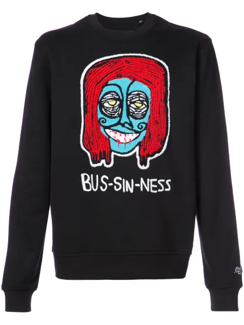 Haculla Bus-sin-ness sweatshirt Black HA08AGK03