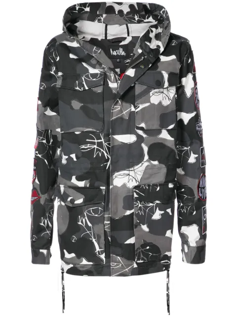 Haculla Kustom camouflage coat Grey HA08AGX02