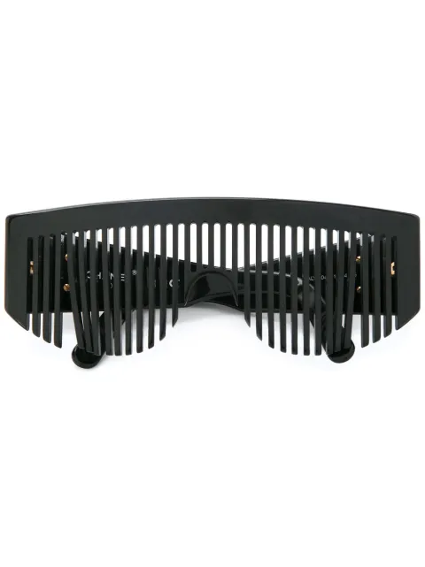 CHANEL Pre-Owned Comb Sunglasses Black 94305