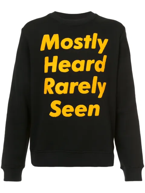 Mostly Heard Rarely Seen logo print sweatshirt Black MH08AGK06