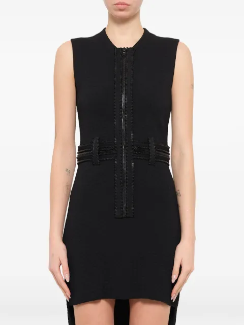 Givenchy zipped fitted mini dress Black 17I2801526
