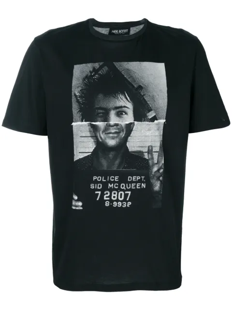 Neil Barrett printed T-shirt Black PBJT262AF532S