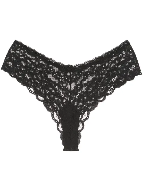 Fleur Du Mal Charlotte lace cheekini Black PY01570100