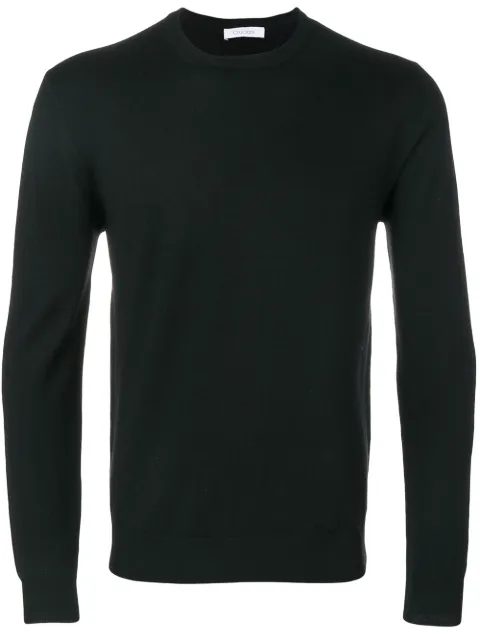 Cruciani ribbed trim sweatshirt Black CU4050
