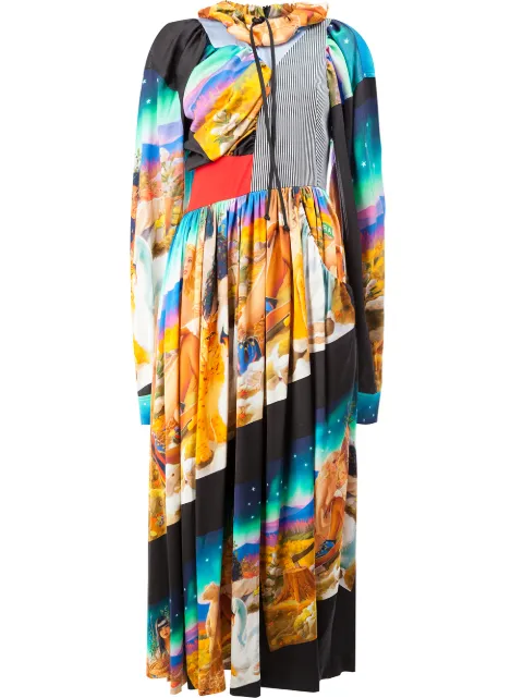 Aalto printed dress Blue A2DR24502