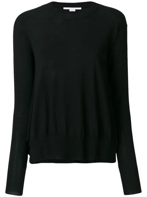 Stella McCartney curved hem sweater Black 356801S1735