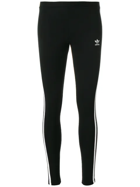 adidas three stripe leggings Black AJ8156