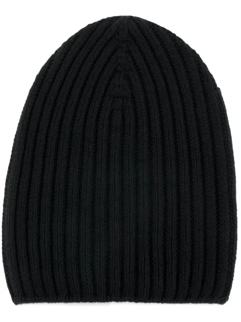 Barrie ribbed-knit cashmere beanie Black A00C30831