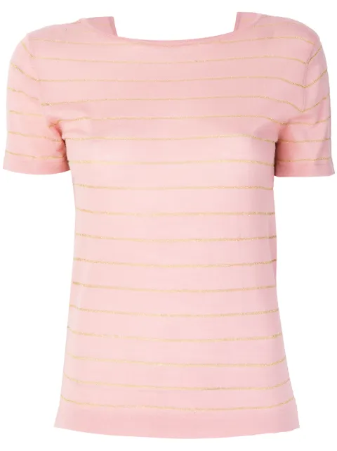 Cashmere In Love cashmere Carly lurex knitted top Pink CARLY