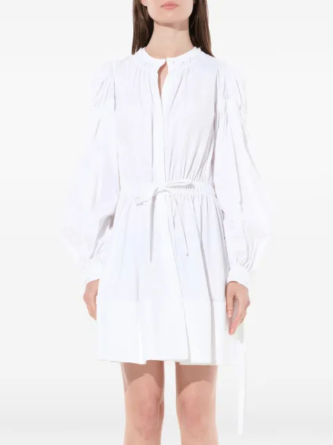 Alexander McQueen gathered sleeve dress White 475977QJA03