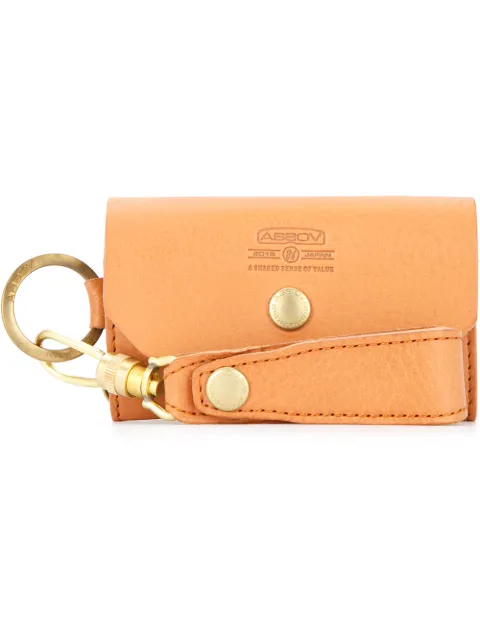 As2ov grained-effect key case Brown 10140420