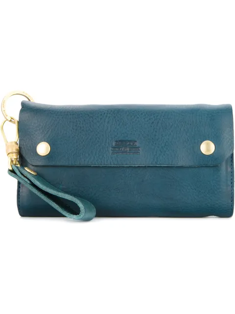 As2ov Oiled shrink long wallet Blue 10140175