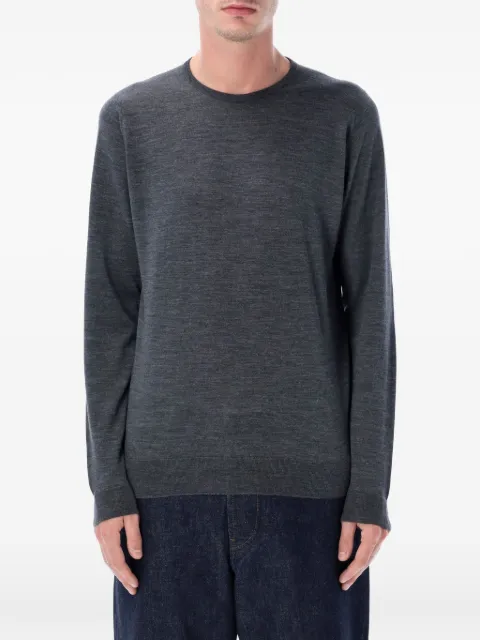 John Smedley Lundy crew neck jumper Grey LUNDY