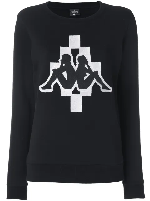 COUNTY OF MILAN Marcelo Burlon x Kappa sweatshirt Black CWBA020F176030331001