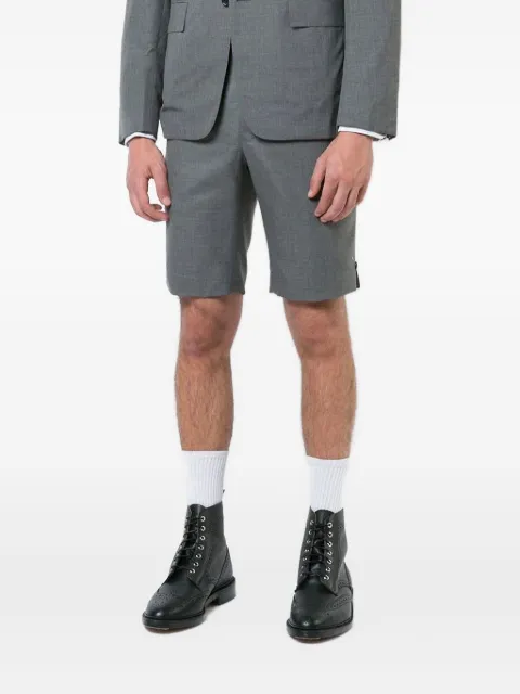 Thom Browne Super 120's twill tailored shorts Grey MTC002A00626