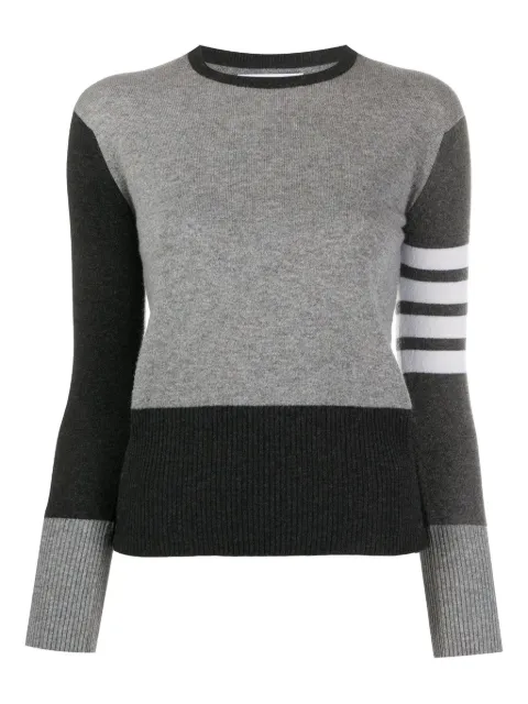 Thom Browne ribbed cashmere sweater Grey FKA001F00011